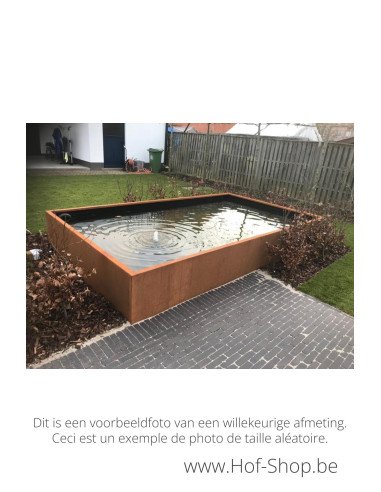 Estani Artesa 125 x 80 x 50 cm - Étangs Geroba en acier corten