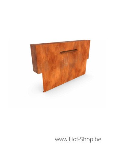 Cascadi 150 x 25 x 120 cm - Élément de Cascade Geroba (SUR étang) en Acier Corten Cascadi