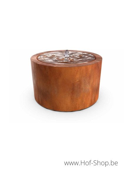 Taula Ronda 125 x 50 cm - Table d'eau Geroba en Acier Corten Cascadi