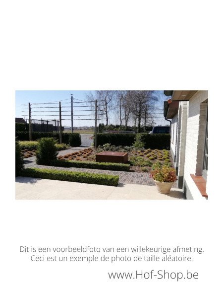 Taula Quadra 120 x 120 x 40 cm - Table d'eau Geroba en Acier Corten Cascadi