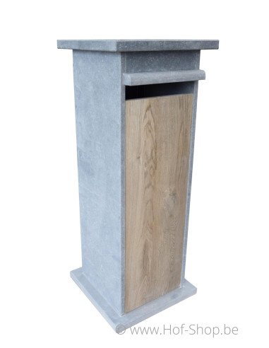 Postpakket 5 Aspect bois - boîte à colis en pierre bleue