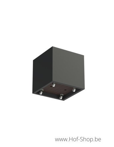 Carrez sur roulettes 80 x 80 x 80 cm - Jardinière Adezz en polyester