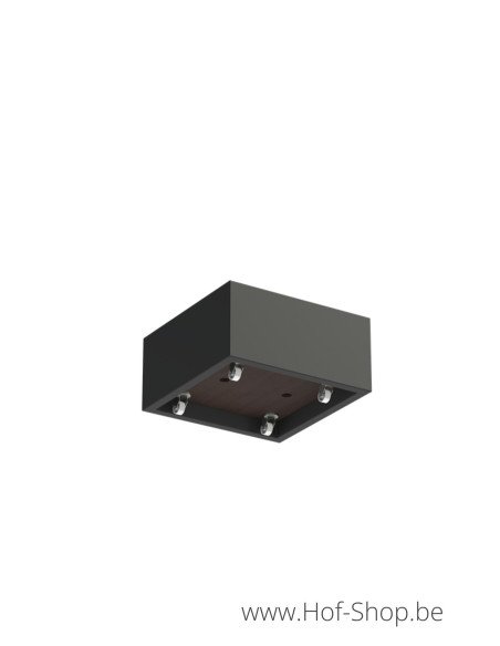 Carrez sur roulettes 80 x 80 x 40 cm - Jardinière Adezz en polyester