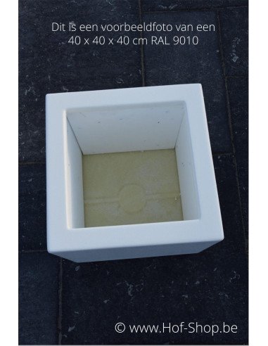 Carrez sur roulettes 60 x 60 x 60 cm - Jardinière Adezz en polyester