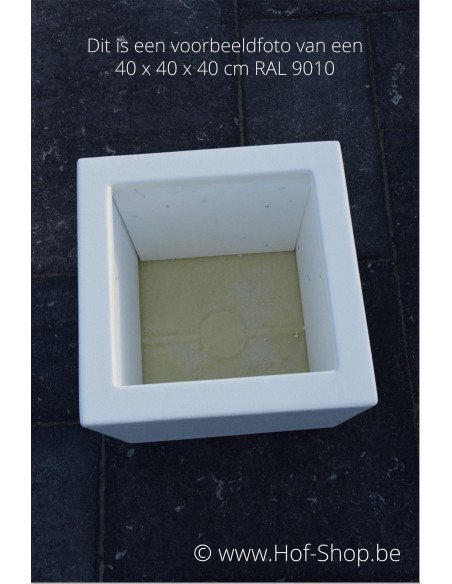 Carrez sur roulettes 50 x 50 x 80 cm - Jardinière Adezz en polyester