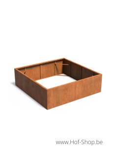 Carrez zonder bodem 200 x 200 x 60 cm - Adezz Plantenbak in cortenstaal