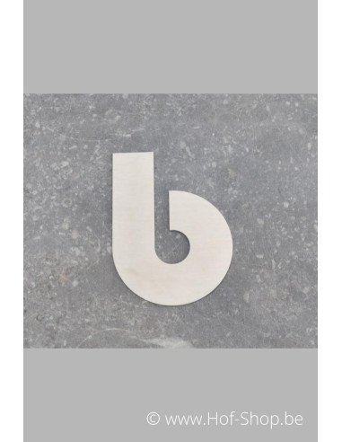 Lettre b - acier inoxydable de 5 cm de haut (numéro de maison 'bahama' KatoDesign)