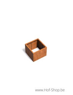 Carrez sans fond 80 x 80 x 60 cm - Jardinière Adezz en acier Corten