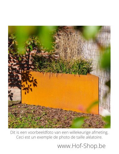 Triangle 140 x 140 x 40 cm - Jardinière Adezz en acier Corten