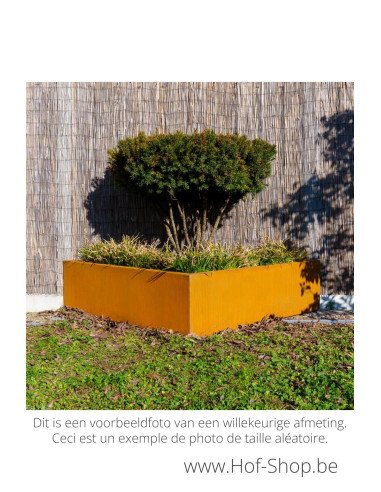 Triangle 100 x 100 x 60 cm - Jardinière Adezz en acier Corten