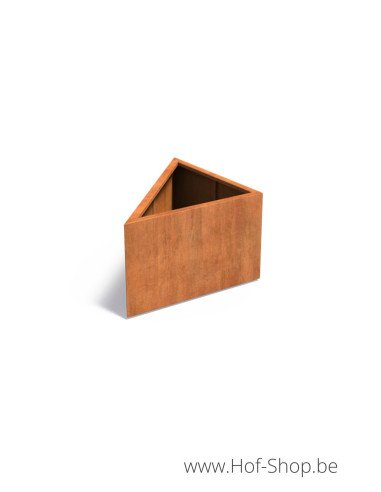 Triangle 100 x 100 x 60 cm - Jardinière Adezz en acier Corten