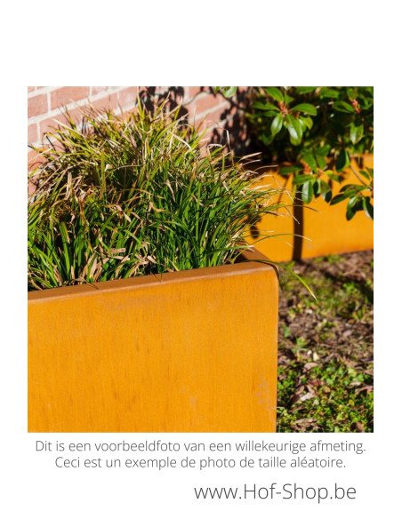 Triangle 100 x 100 x 40 cm - Jardinière Adezz en acier Corten