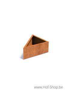 Triangle 100 x 100 x 40 cm - Jardinière Adezz en acier Corten