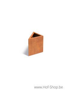 Triangle 60 x 60 x 60 cm - Jardinière Adezz en acier Corten