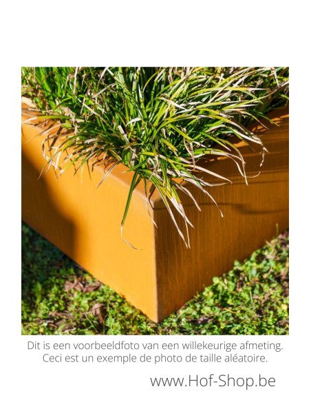 Triangle 60 x 60 x 40 cm - Jardinière Adezz en acier Corten