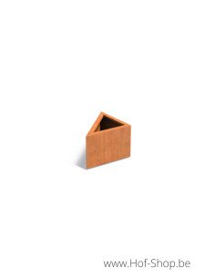 Triangle 60 x 60 x 40 cm - Jardinière Adezz en acier Corten