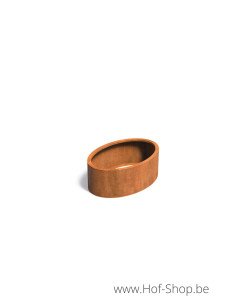 of Ellipse sans fond 120 x 80 x 40 cm - Jardinière Adezz en acier corten