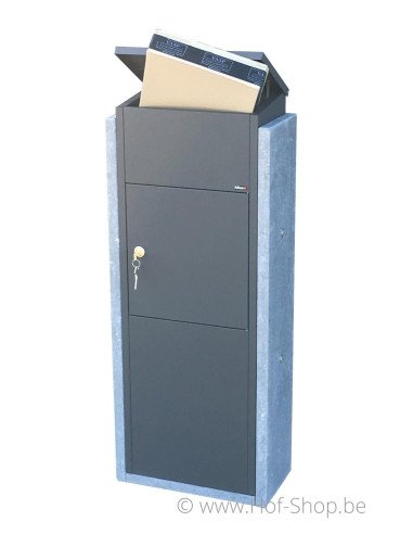 Torino Big Parcel Front Door anthracite - boîte à colis VASP en pierre blue