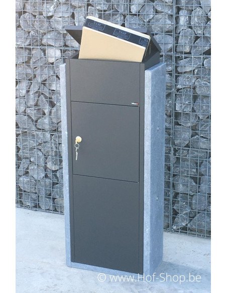 Torino Big Parcel Front Door anthracite - boîte à colis VASP en pierre blue