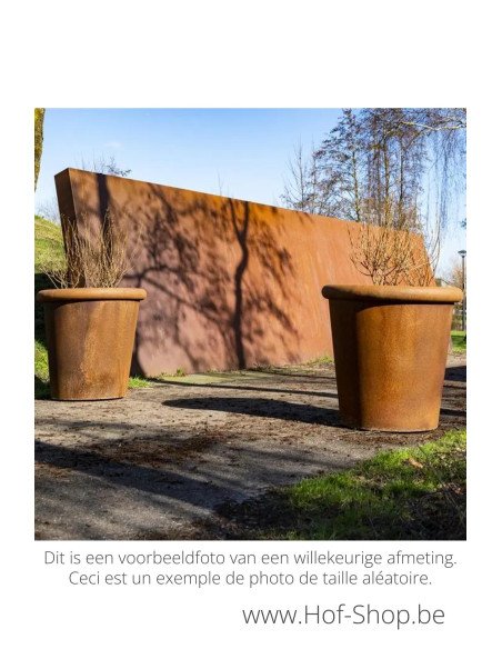 Tube 70 x 60 cm - Jardinière Adezz en acier Corten