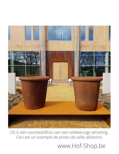 Tube 80 x 75 cm - Jardinière Adezz en acier Corten