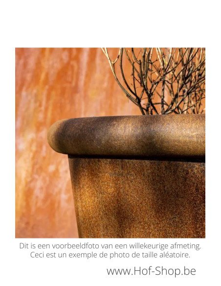 Tube 80 x 75 cm - Jardinière Adezz en acier Corten