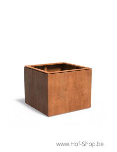 Domus 100 x 100 x 80 cm - Jardinière Adezz en acier Corten