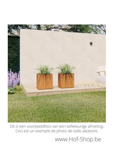 Domus 70 x 70 x 60 cm - Jardinière Adezz en acier Corten