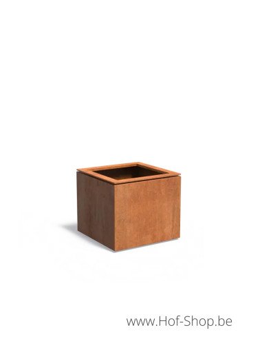 Domus 70 x 70 x 60 cm - Jardinière Adezz en acier Corten