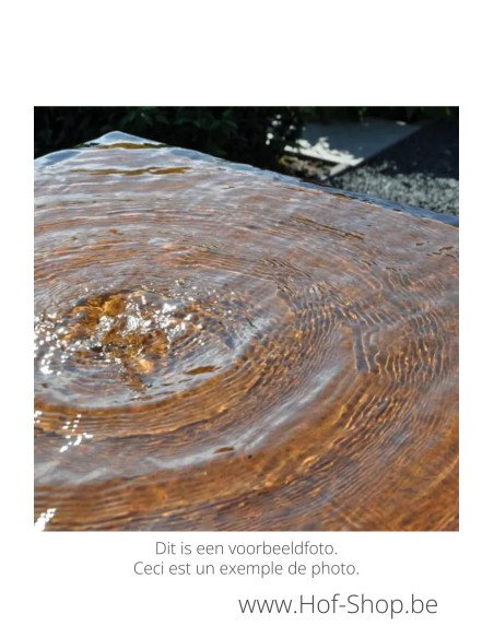 Waterblok 70 x 70 x 70 cm - Watertafel Adezz cortenstaal