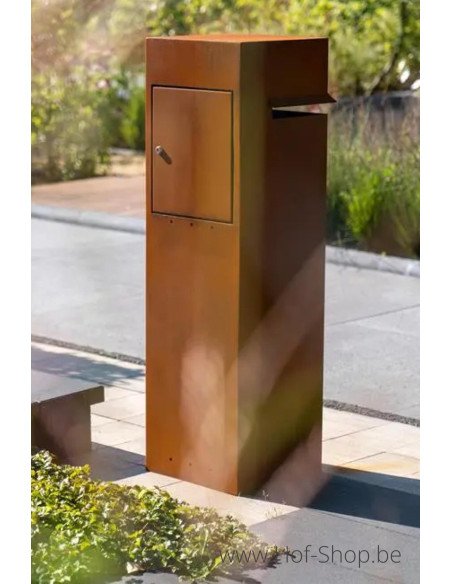 Ivar - brievenbus Adezz cortenstaal