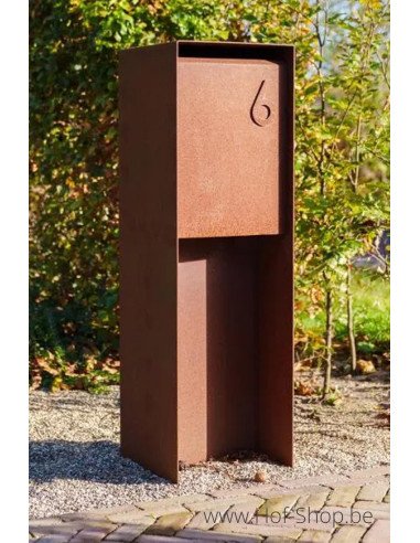 Flyn - brievenbus Adezz cortenstaal