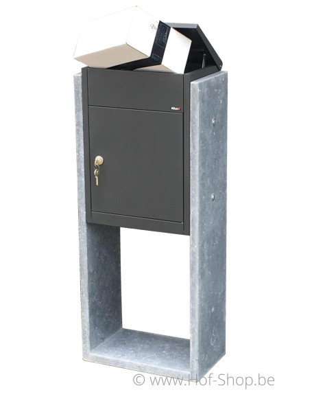 Torino Parcel Anthracite - boîte à colis VASP en pierre blue