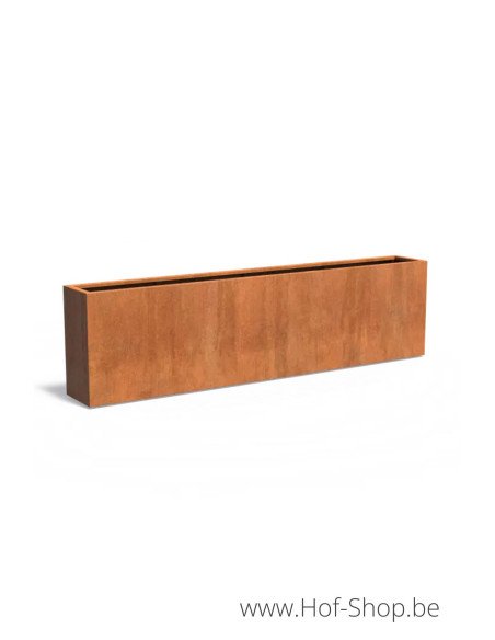 Carrez 300 x 40 x 80 cm - Jardinière Adezz en acier Corten