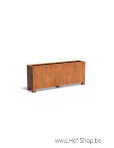 Carrez avec pieds 200 x 40 x 80 cm - Jardinière Adezz en acier Corten