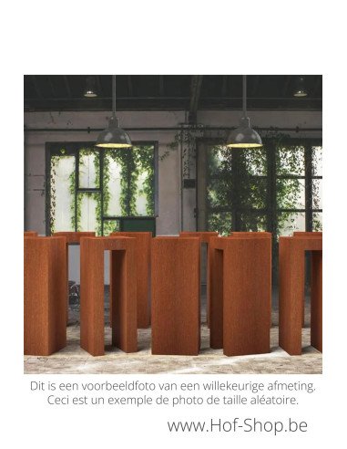 Socle 300 x 40 x 40 - socle en acier corten