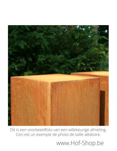 Socle 300 x 40 x 40 - socle en acier corten