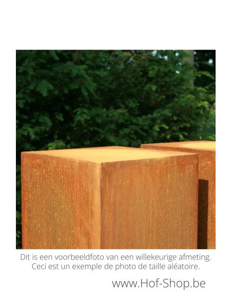 Socle 300 x 40 x 40 - socle en acier corten