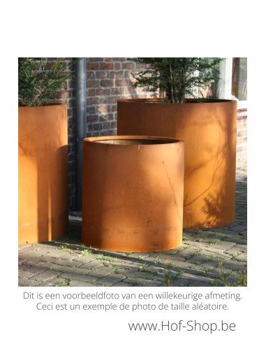 Circum 60 x 100 cm - Jardinière Adezz en acier Corten