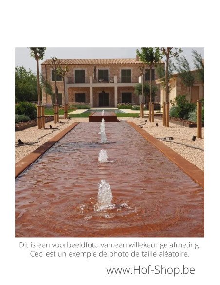 Watertafel 200 x 80 x 40 cm - Watertafel Adezz cortenstaal