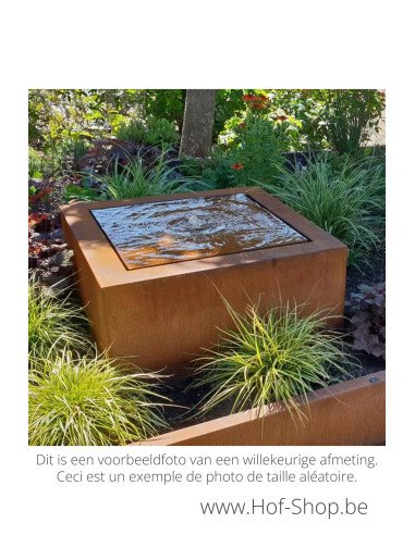 Watertafel 200 x 80 x 40 cm - Watertafel Adezz cortenstaal