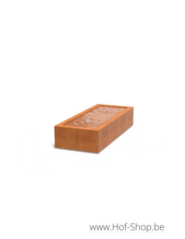 Watertafel 200 x 80 x 40 cm - Watertafel Adezz cortenstaal