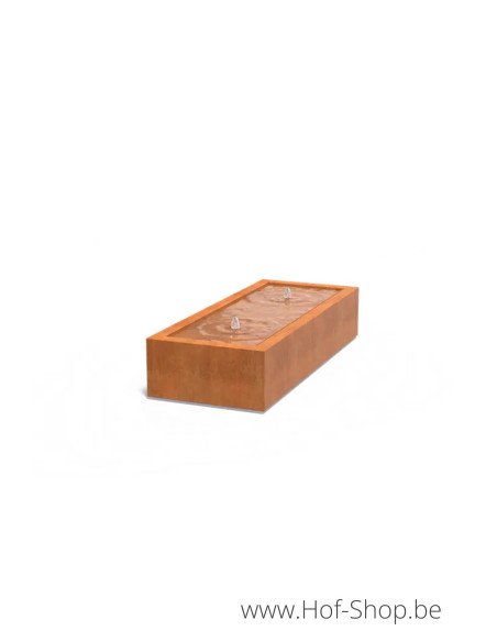 Watertafel 200 x 80 x 40 cm - Watertafel Adezz cortenstaal