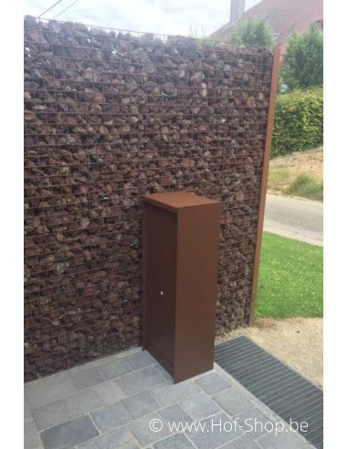 Dropbox Small Aspect acier Corten Back Door - eSafe boîte à colis aluminium