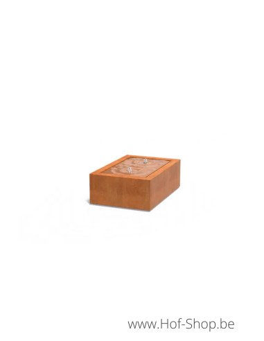 Table d'eau 120 x 80 x 40 cm - Adezz Table d'eau en acier corten
