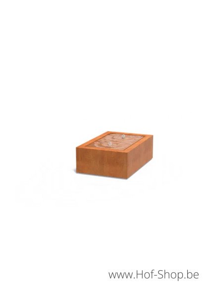 Table d'eau 120 x 80 x 40 cm - Adezz Table d'eau en acier corten