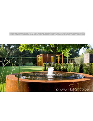 Watertafel rond 80 x 40 cm - Watertafel Adezz cortenstaal