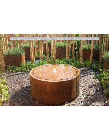 Watertafel in cortenstaal Adezz