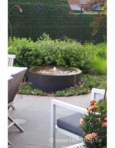 Table d'eau rond 80 x 40 cm - Adezz Table d'eau en acier corten
