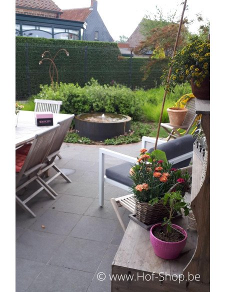 Table d'eau rond 80 x 40 cm - Adezz Table d'eau en acier corten